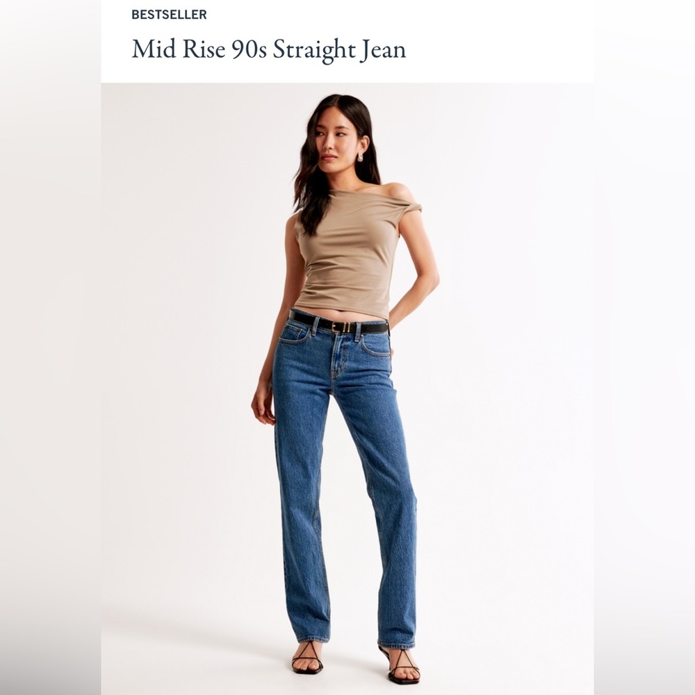 Abercrombie & Fitch Mid Rise 90s Straight jeans